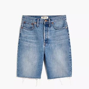 Madewell High Rise Long Denim Shorts
